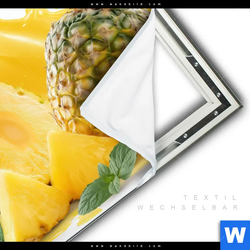 Spannbild | Tropische Frische - Ananas-Explosion | Quadrat