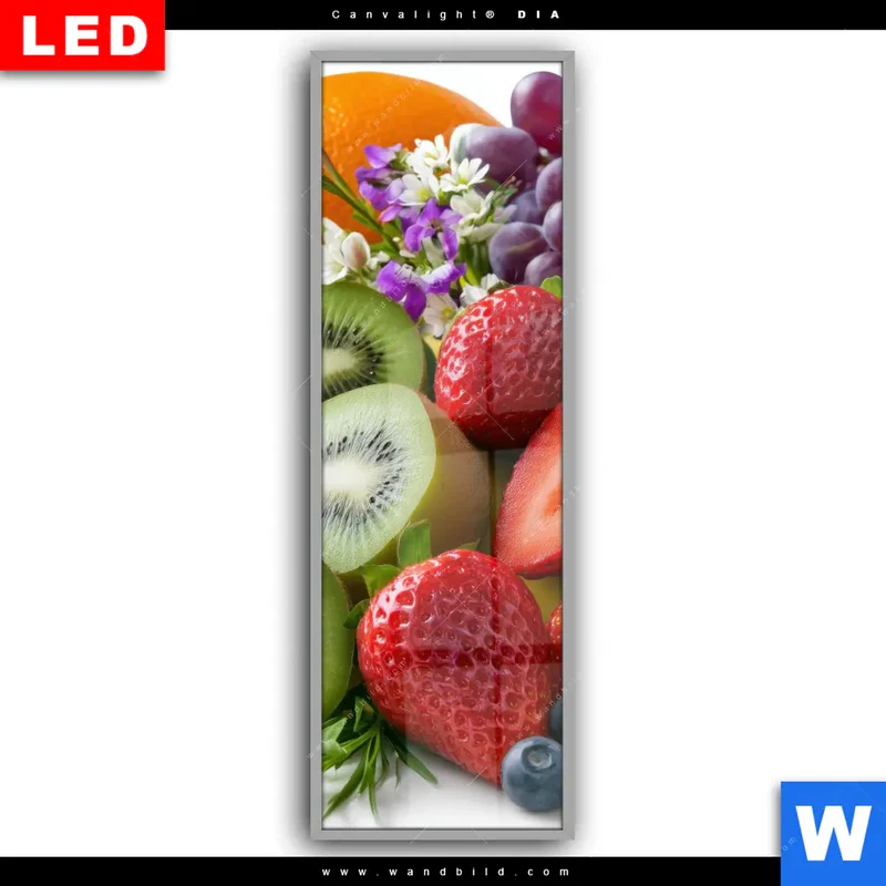 Leuchtbild Acrylglas Canvalight® DIA | Exotische Früchte und Beeren | Schmal