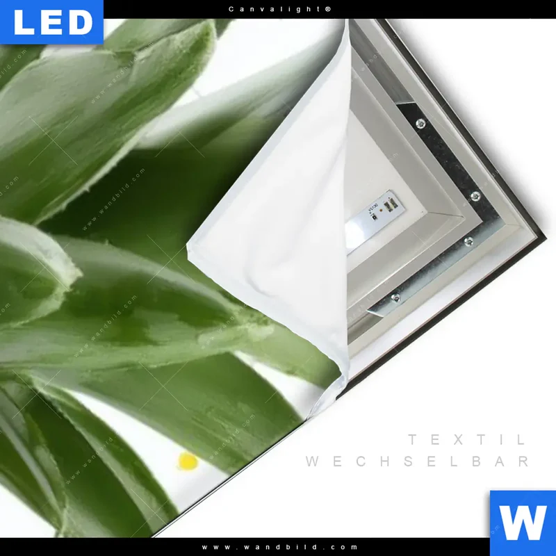 Canvalight® Leuchtbild | Tropische Frische - Ananas-Explosion | Schmal