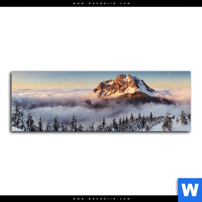 Leinwandbild | Gipfel über den Wolken | Panorama