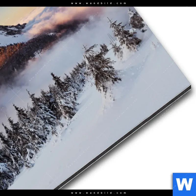 Alu-Dibond Bild | Gipfel über den Wolken | Querformat