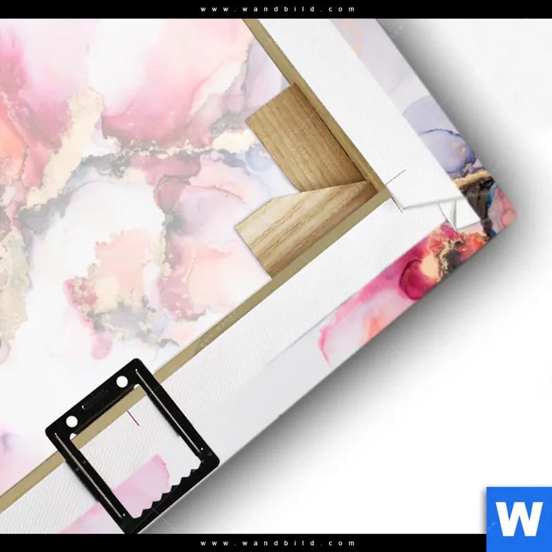 Leinwandbild | Fluid Art - Blüten der Fantasie | Hochformat