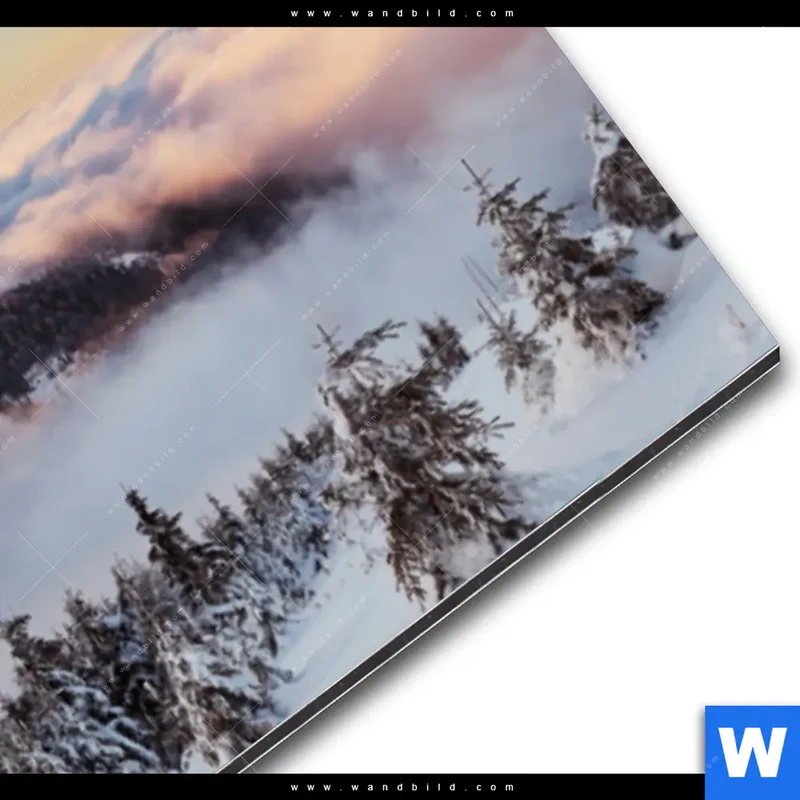 Alu-Dibond Bild | Gipfel über den Wolken | Panorama