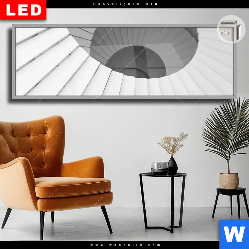 Leuchtbild Acrylglas Canvalight® DIA | Spirale der Moderne | Panorama