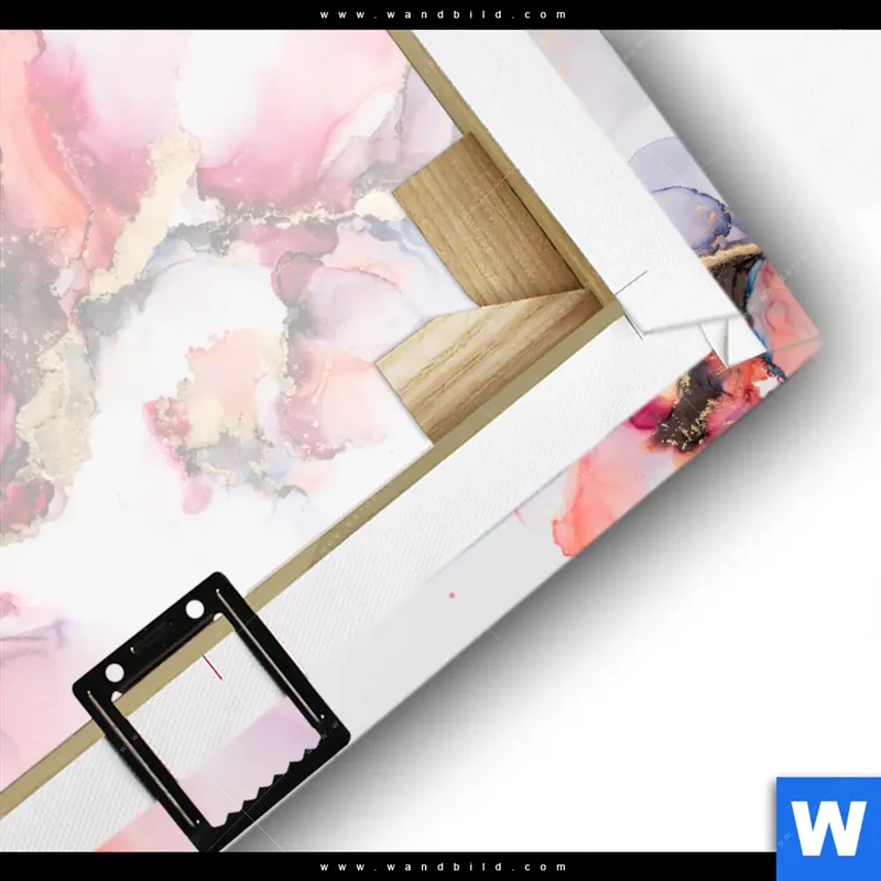 Leinwandbild | Fluid Art - Blüten der Fantasie | Quadrat