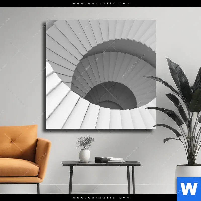Leinwandbild | Spirale der Moderne | Quadrat