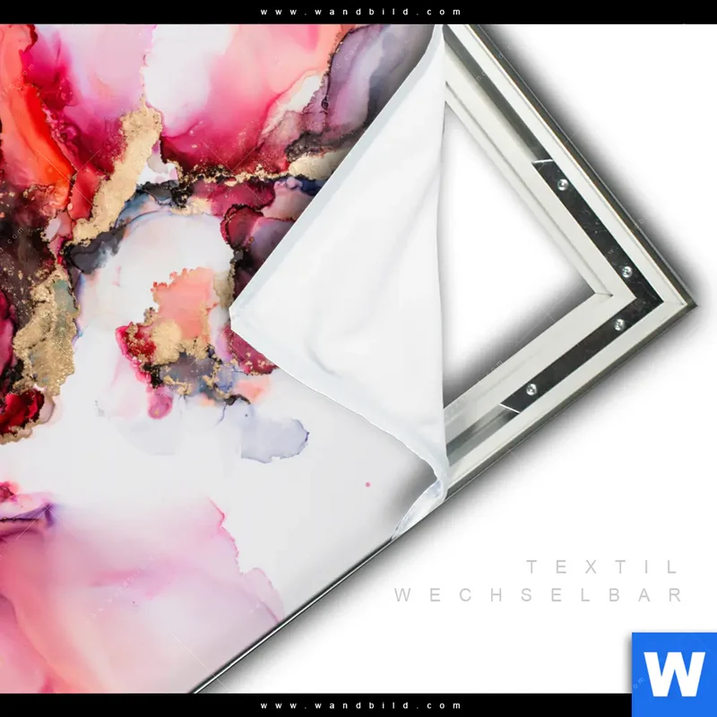 Spannbild | Fluid Art - Blüten der Fantasie | Quadrat