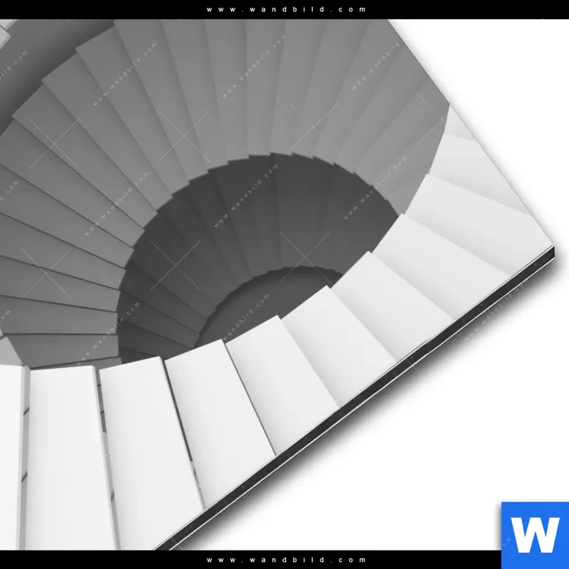 Alu-Dibond Bild | Spirale der Moderne | Quadrat