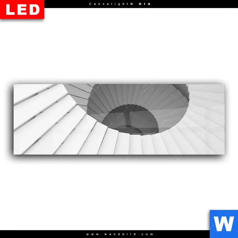 Wechselmotiv Acrylglas Canvalight® DIA | Spirale der Moderne | Panorama