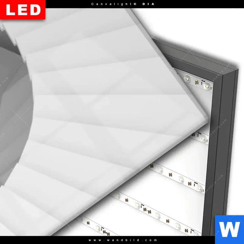 Wechselmotiv Acrylglas Canvalight® DIA | Spirale der Moderne | Panorama