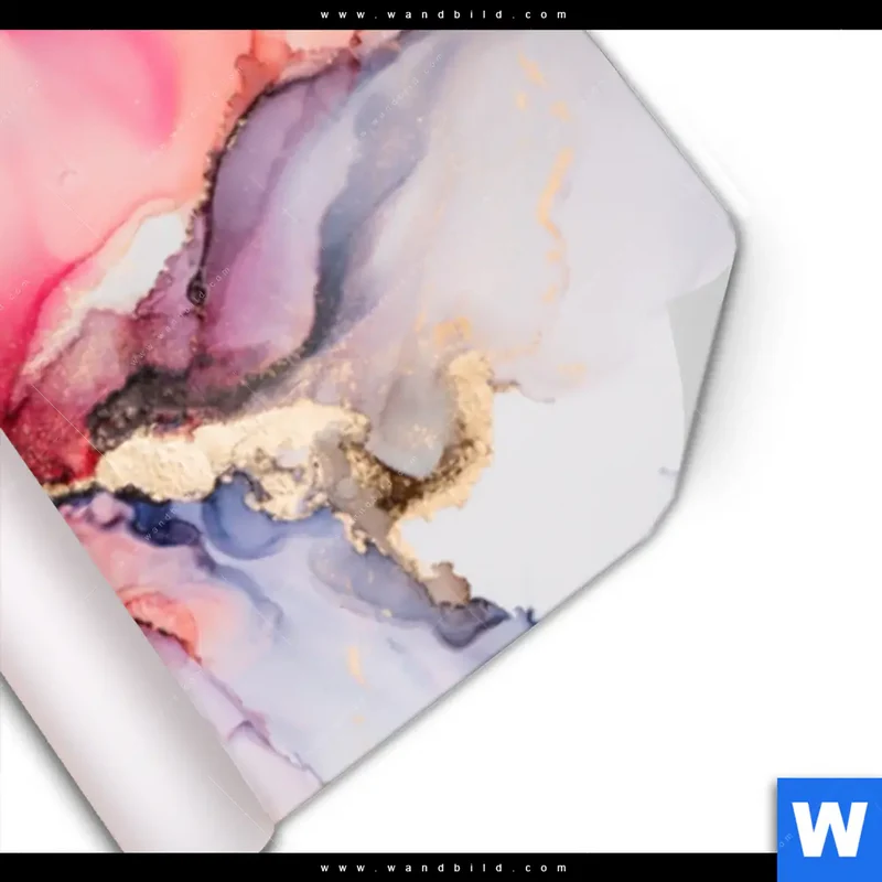 Poster | Fluid Art - Blüten der Fantasie | Schmal