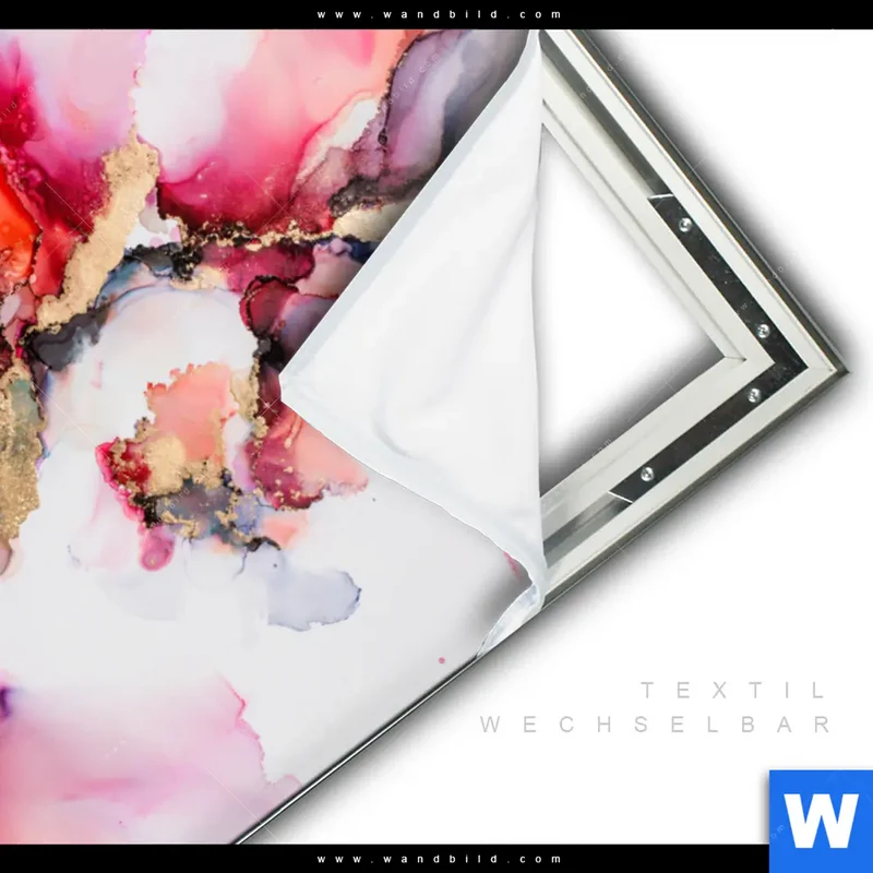 Spannbild | Fluid Art - Blüten der Fantasie | Querformat