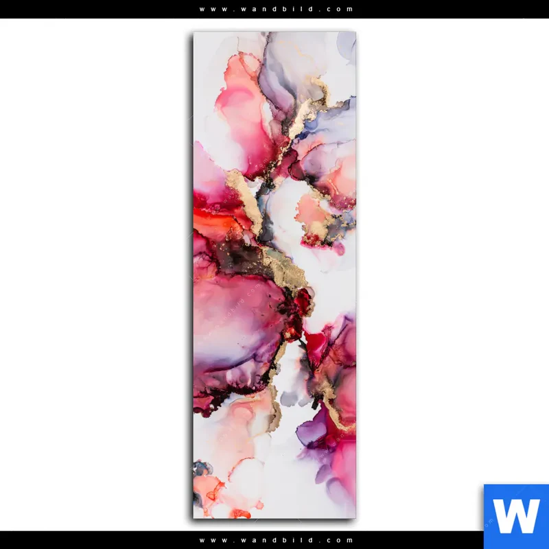 Spannbild | Fluid Art - Blüten der Fantasie | Schmal