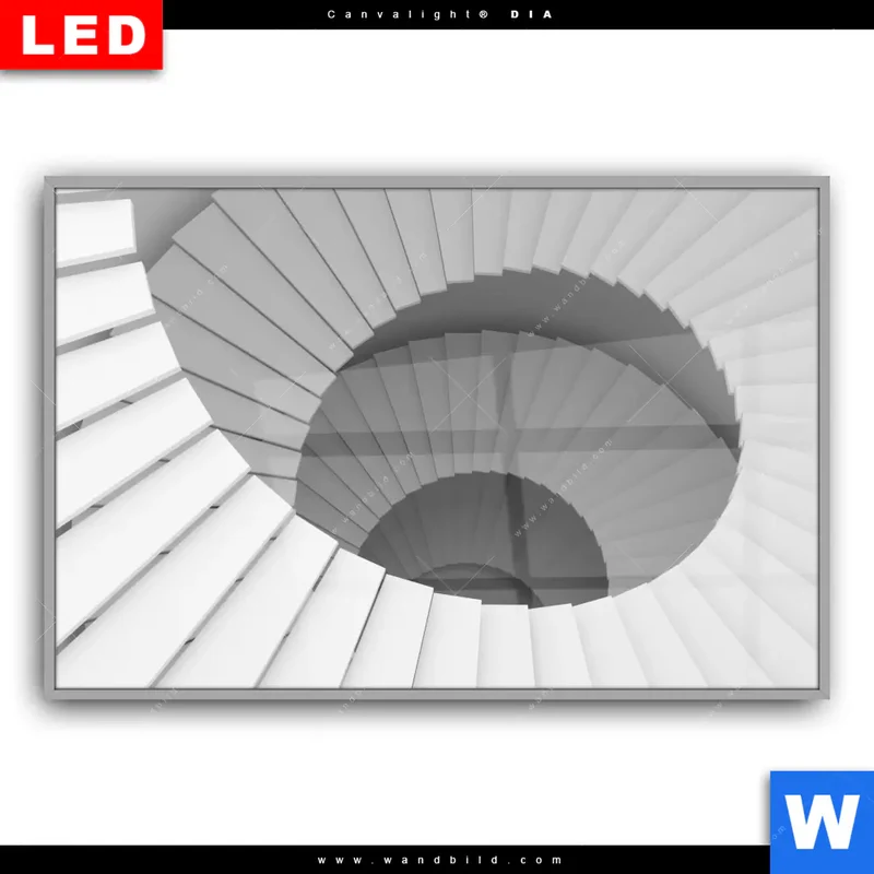 Leuchtbild Acrylglas Canvalight® DIA | Spirale der Moderne | Querformat