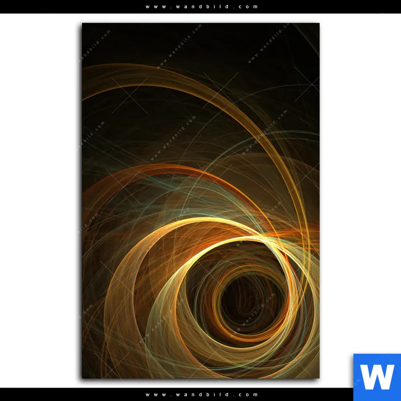 Spannbild | Lichtmalerei - Strudel der Energie | Hochformat