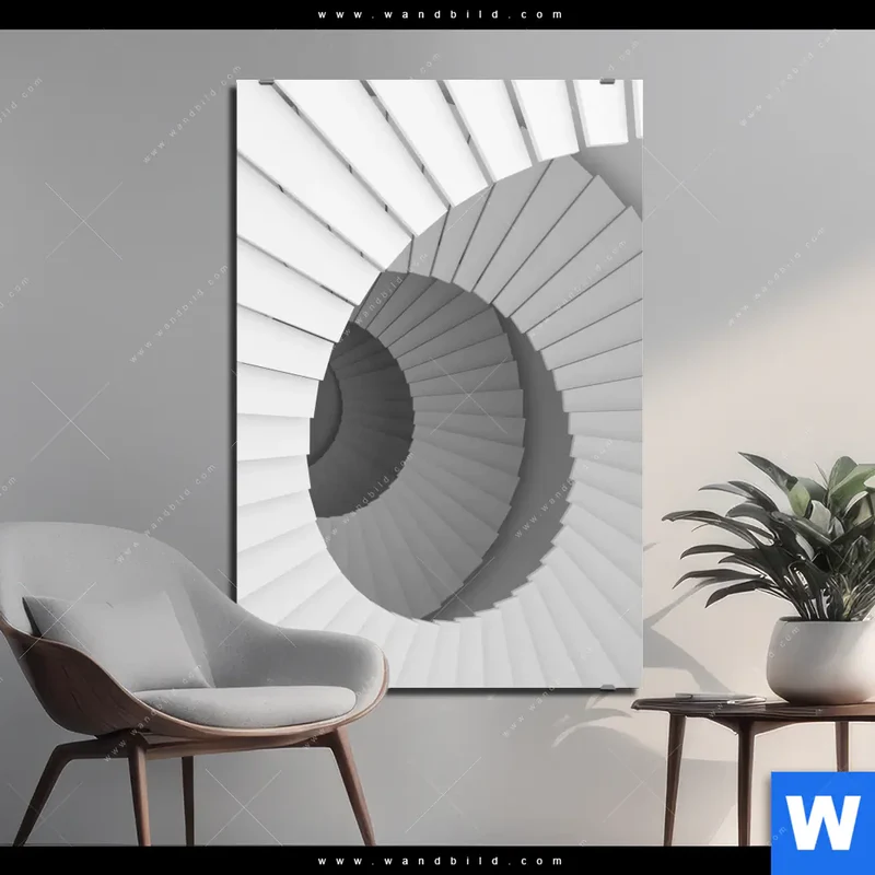 Alu-Dibond Bild | Spirale der Moderne | Hochformat