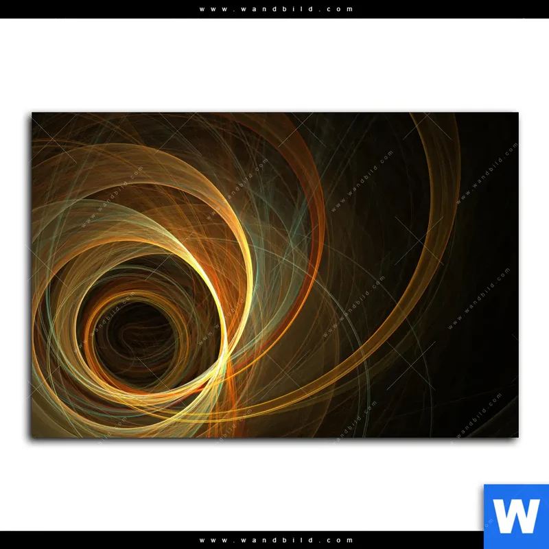 Acrylglasbild | Lichtmalerei - Strudel der Energie | Querformat