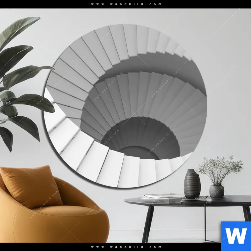 Alu-Dibond Bild | Spirale der Moderne | Rund
