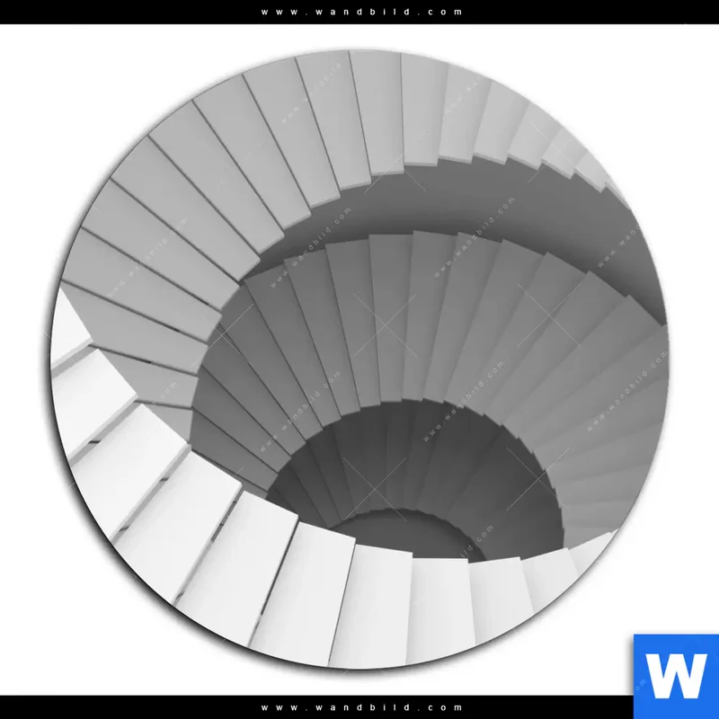 Acrylglasbild | Spirale der Moderne | Rund