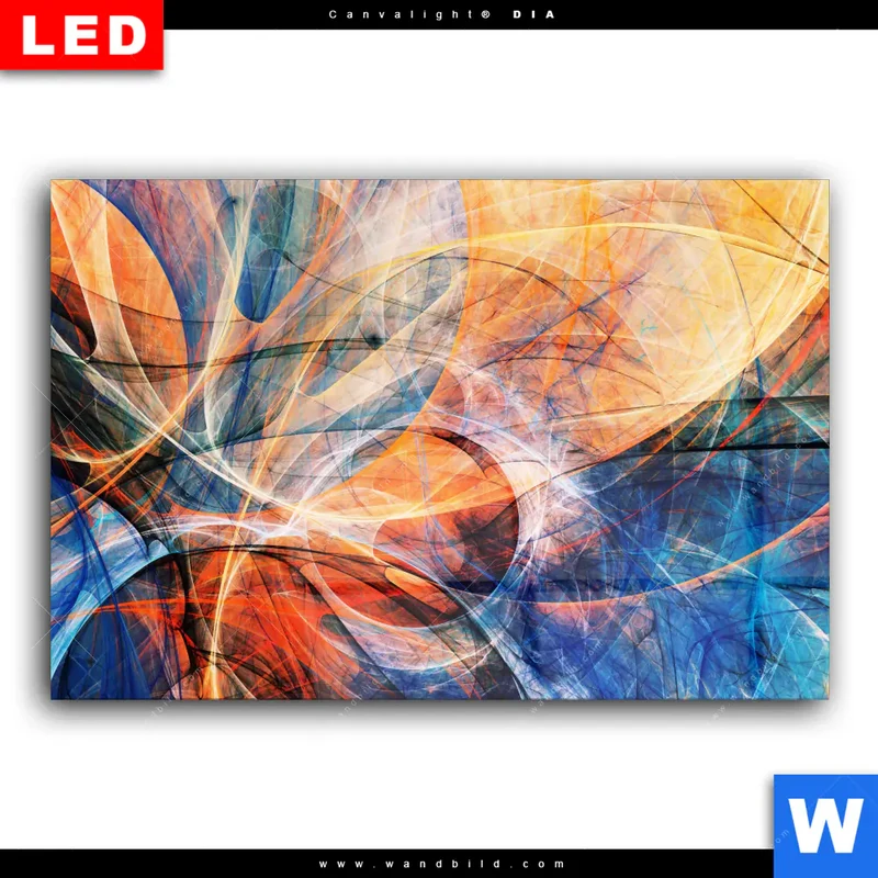 Wechselmotiv Acrylglas Canvalight® DIA | Abstrakte Harmonie | Querformat