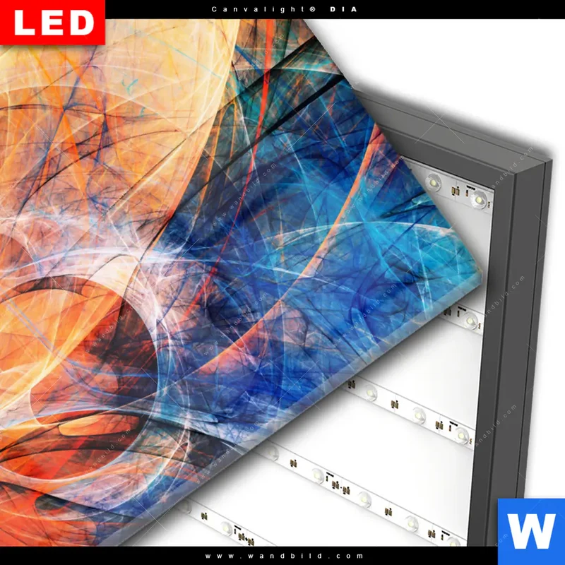 Wechselmotiv Acrylglas Canvalight® DIA | Abstrakte Harmonie | Querformat
