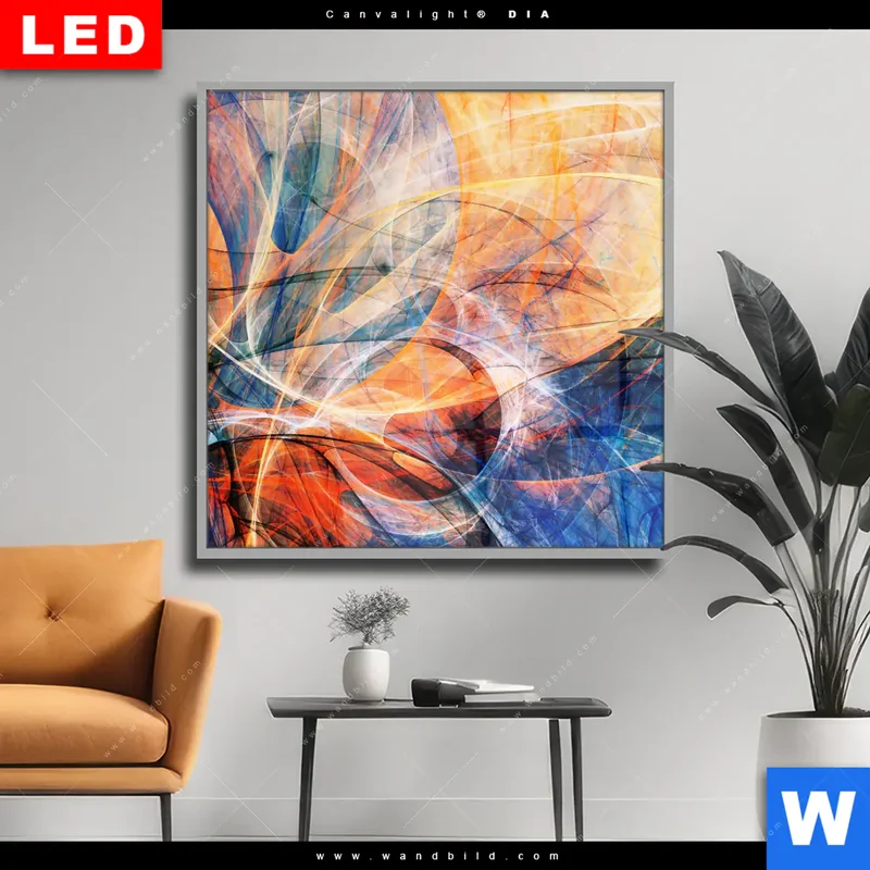 Wechselmotiv Acrylglas Canvalight® DIA | Abstrakte Harmonie | Quadrat
