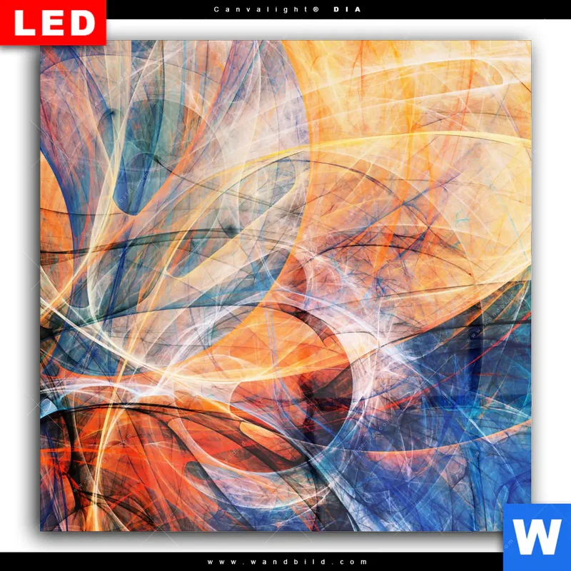 Wechselmotiv Acrylglas Canvalight® DIA | Abstrakte Harmonie | Quadrat