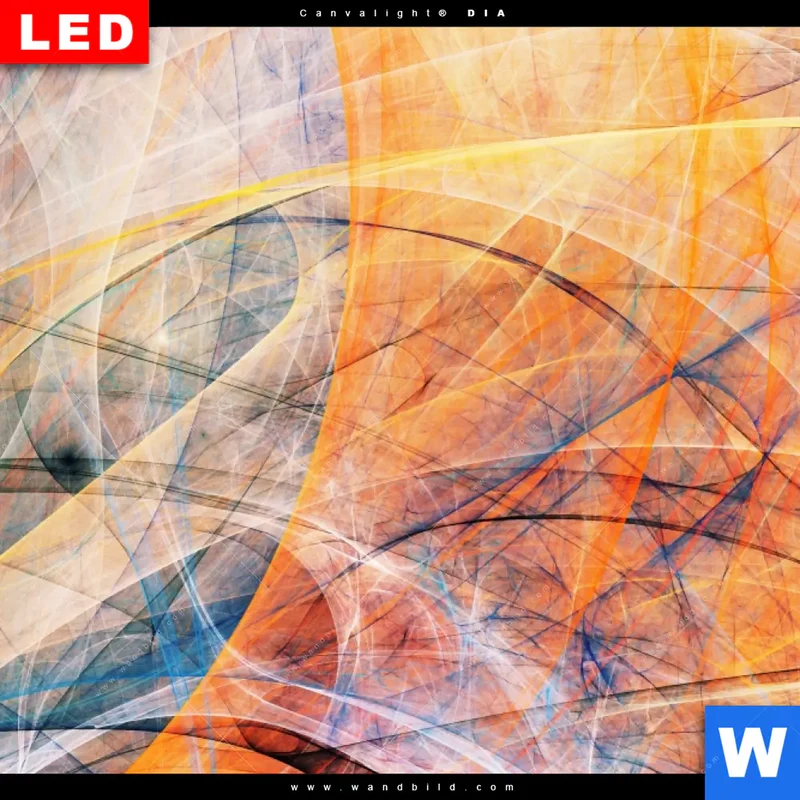 Wechselmotiv Acrylglas Canvalight® DIA | Abstrakte Harmonie | Quadrat