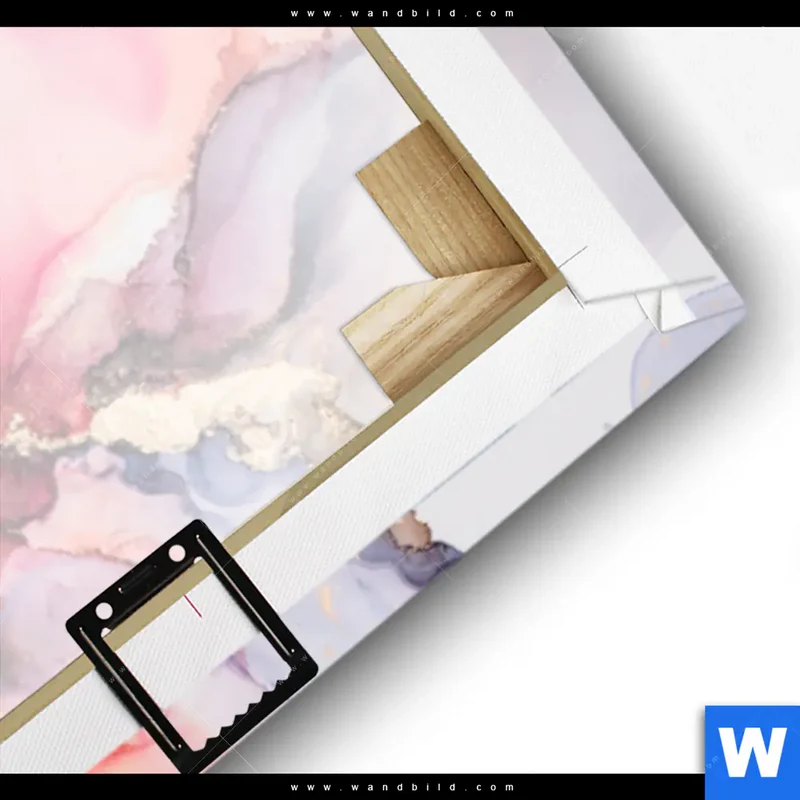 Leinwandbild | Fluid Art - Blüten der Fantasie | Panorama