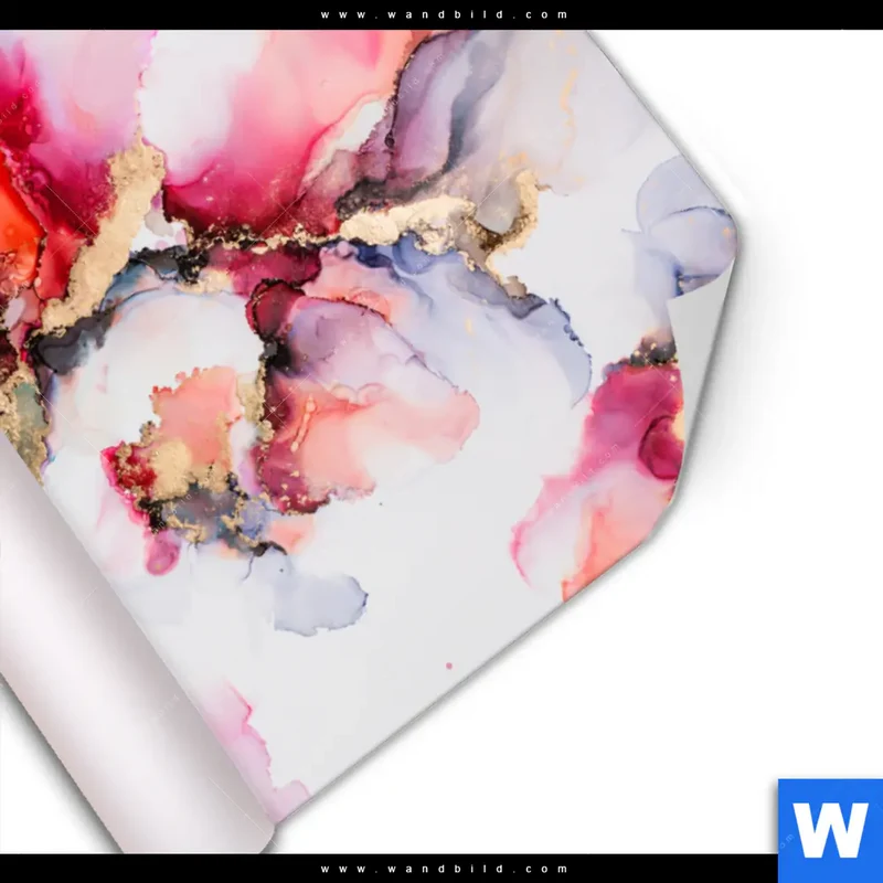 Poster | Fluid Art - Blüten der Fantasie | Hochformat