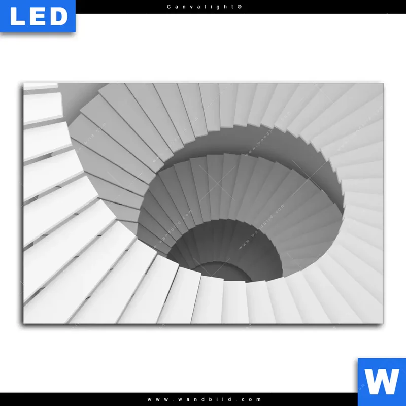 Canvalight® Leuchtbild | Spirale der Moderne | Querformat