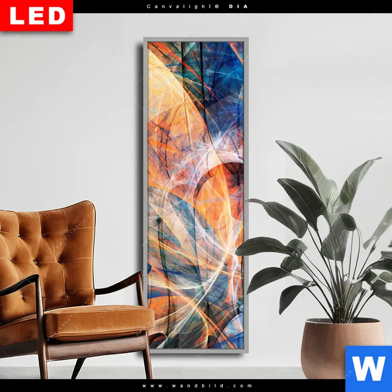Wechselmotiv Acrylglas Canvalight® DIA | Abstrakte Harmonie | Schmal