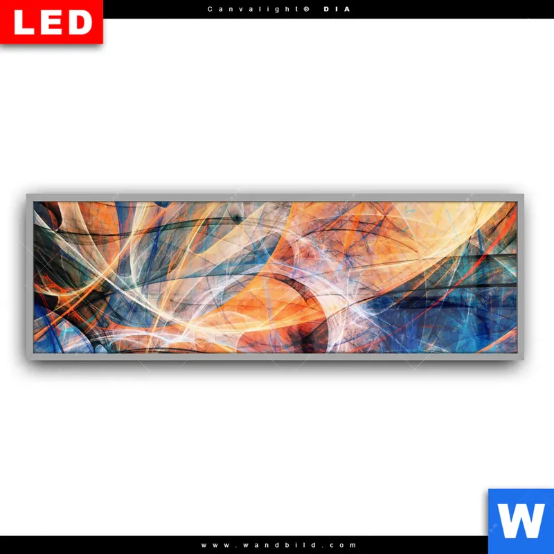 Leuchtbild Acrylglas Canvalight® DIA | Abstrakte Harmonie | Panorama