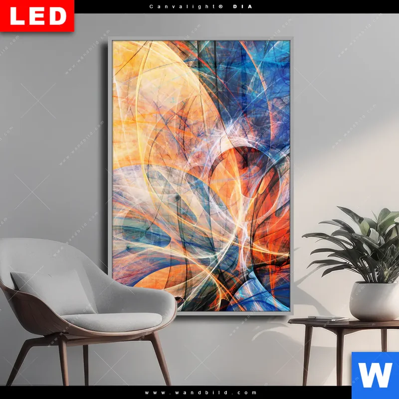 Wechselmotiv Acrylglas Canvalight® DIA | Abstrakte Harmonie | Hochformat