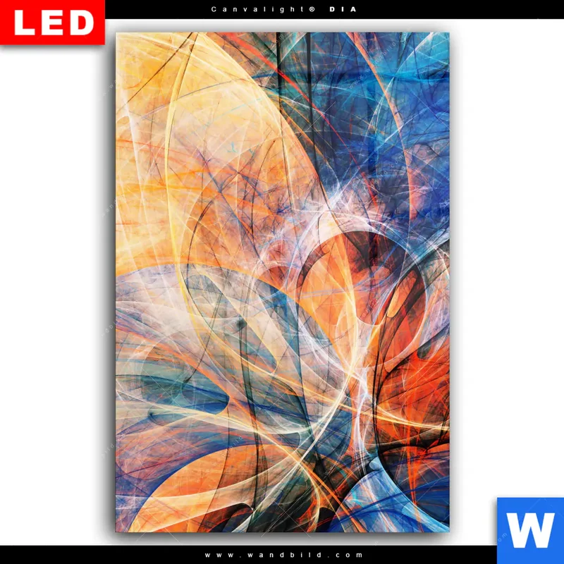 Wechselmotiv Acrylglas Canvalight® DIA | Abstrakte Harmonie | Hochformat