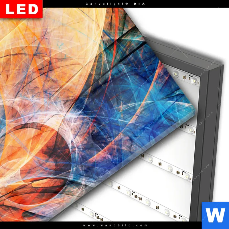 Wechselmotiv Acrylglas Canvalight® DIA | Abstrakte Harmonie | Hochformat