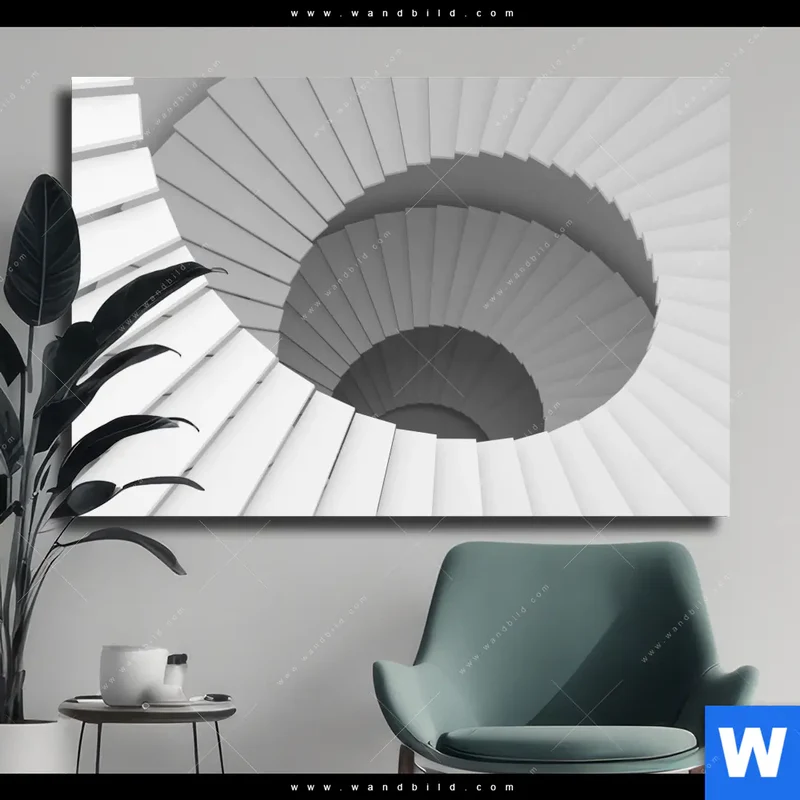 Leinwandbild | Spirale der Moderne | Querformat