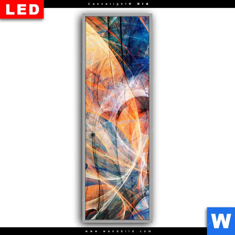 Leuchtbild Acrylglas Canvalight® DIA | Abstrakte Harmonie | Schmal