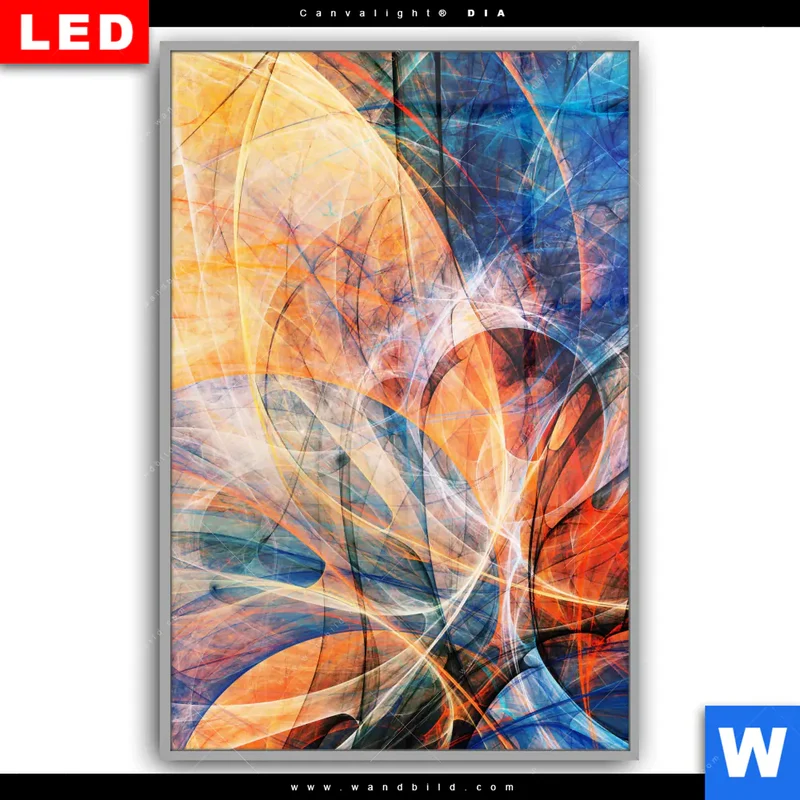 Leuchtbild Acrylglas Canvalight® DIA | Abstrakte Harmonie | Hochformat