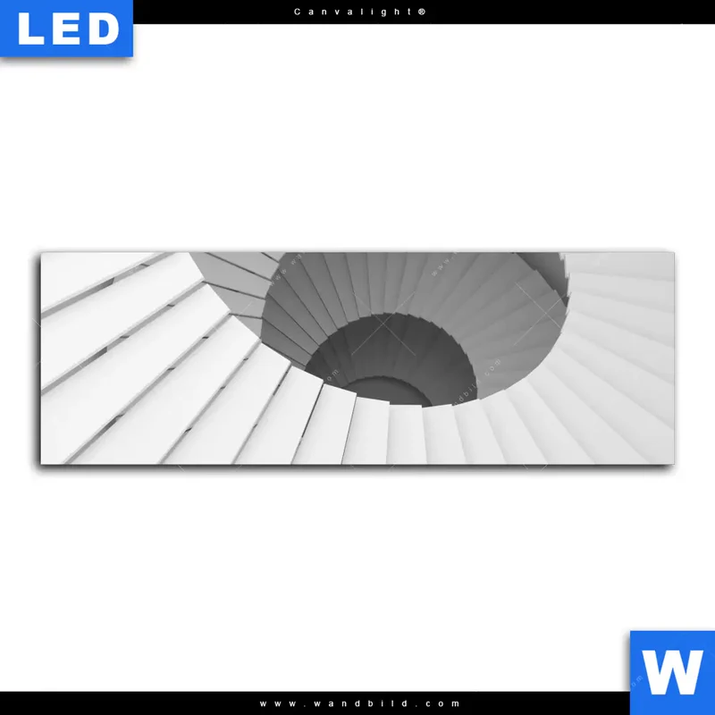 Canvalight® Leuchtbild | Spirale der Moderne | Panorama