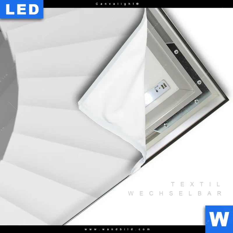 Canvalight® Leuchtbild | Spirale der Moderne | Panorama