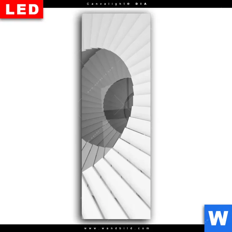Wechselmotiv Acrylglas Canvalight® DIA | Spirale der Moderne | Schmal