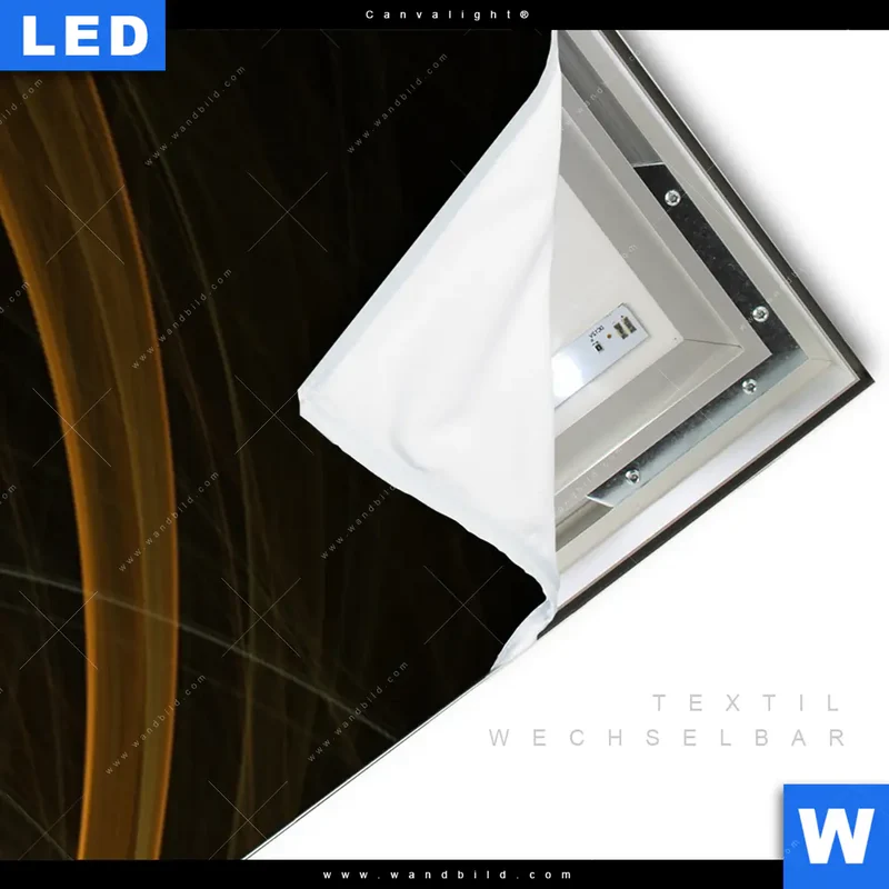 Canvalight® Leuchtbild | Lichtmalerei - Strudel der Energie | Panorama
