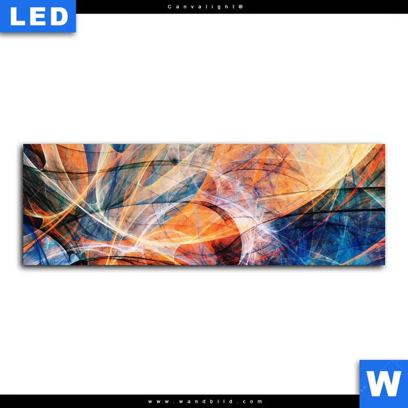 Canvalight® Leuchtbild | Abstrakte Harmonie | Panorama