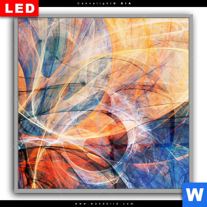 Leuchtbild Acrylglas Canvalight® DIA | Abstrakte Harmonie | Quadrat