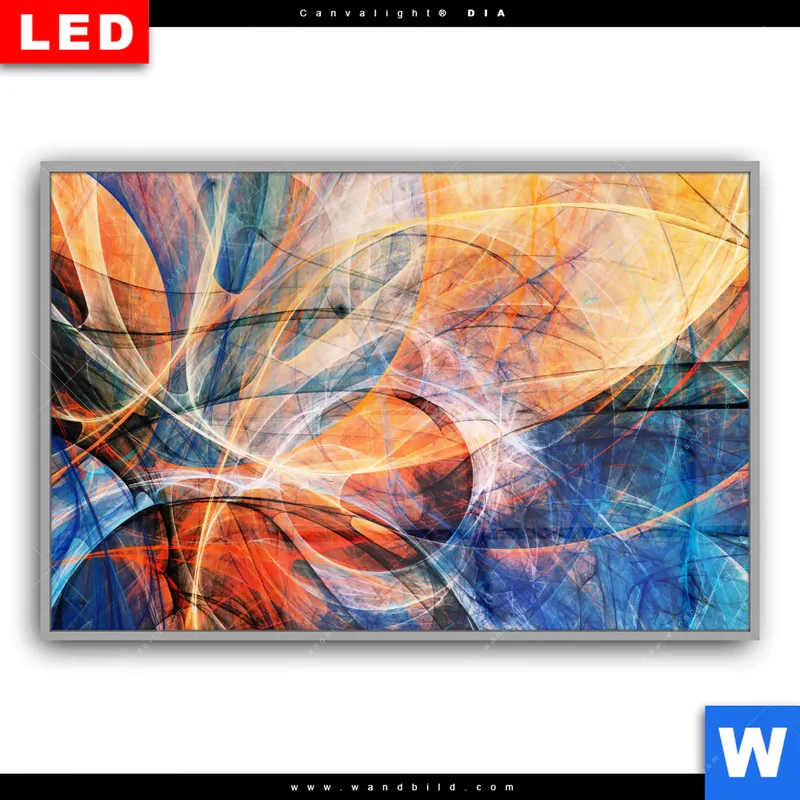 Leuchtbild Acrylglas Canvalight® DIA | Abstrakte Harmonie | Querformat