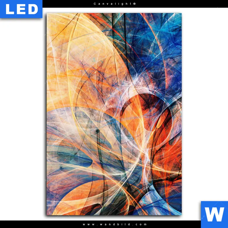 Canvalight® Leuchtbild | Abstrakte Harmonie | Hochformat