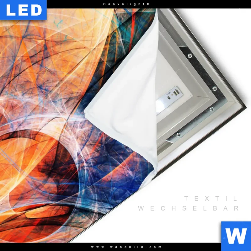 Canvalight® Leuchtbild | Abstrakte Harmonie | Hochformat