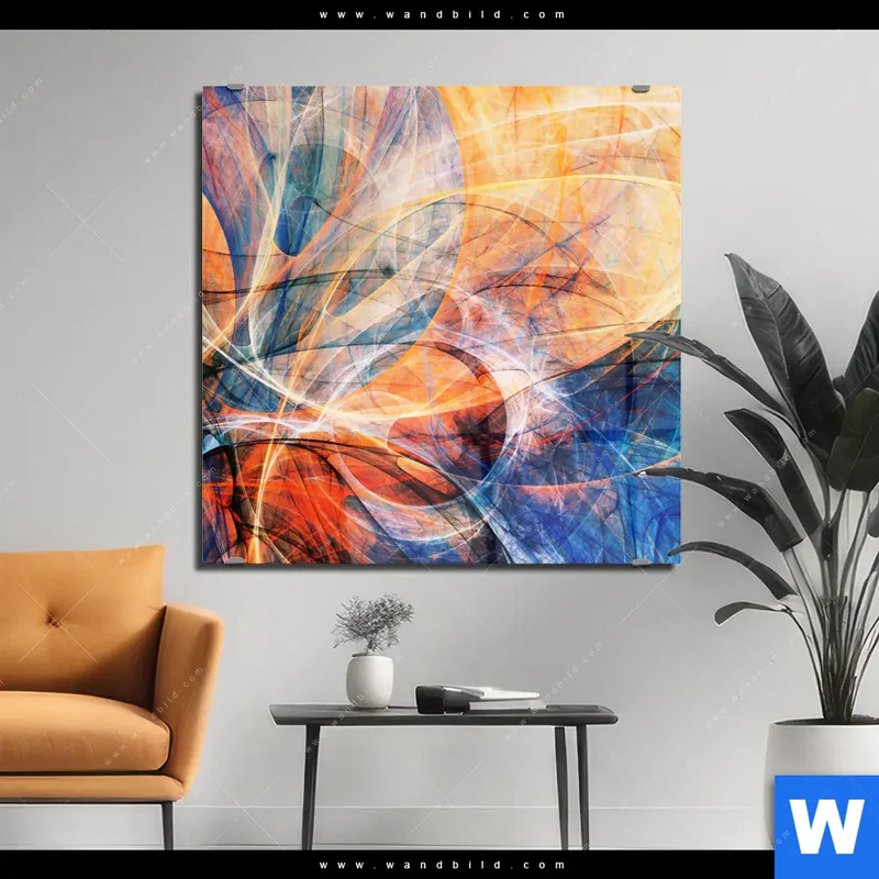 Acrylglasbild | Abstrakte Harmonie | Quadrat