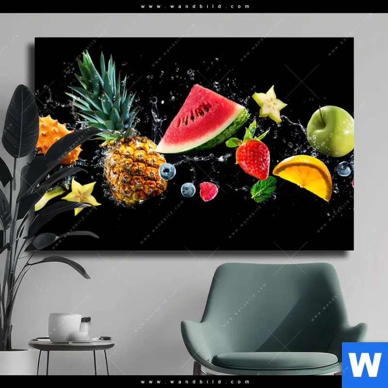Leinwandbild | Fruchtige Explosion voller Frische | Querformat